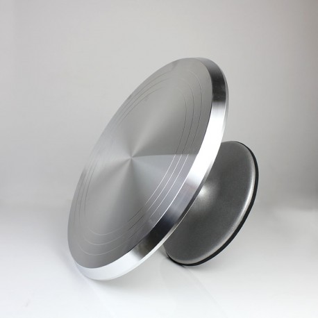 Вращающаяся металлическая подставка для торта 30 см  оптом-3