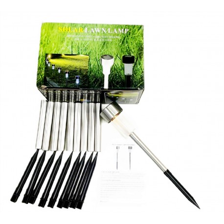 Набор садовых солнечных светильников SOLAR LAWN LAMP для газона 10 шт  оптом