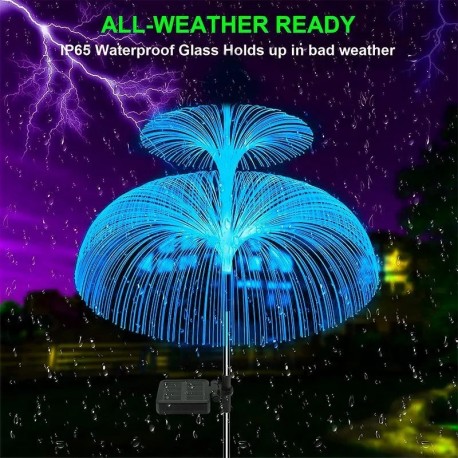 Садовый светильник МЕДУЗА на солнечной батарее для сада 2 шт  оптом-8