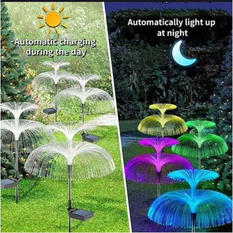 Садовый светильник МЕДУЗА на солнечной батарее для сада 2 шт  оптом-9