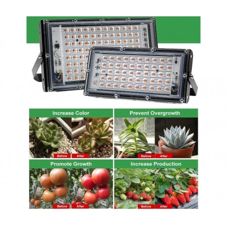 Светодиодная лампа для выращивания растений AC220V 50W  оптом-4