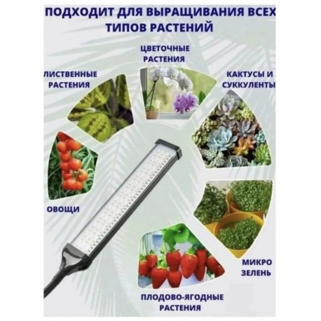 Электрическая LED фитолампа для растений 3 в 1, с таймером-3