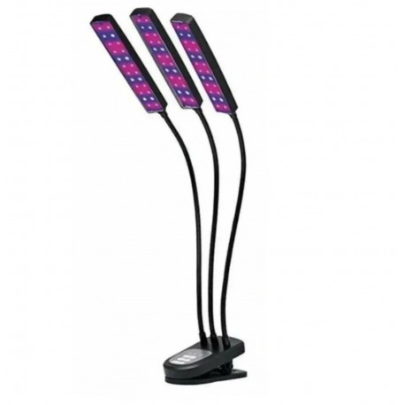 Электрическая LED фитолампа для растений 3 в 1, с таймером