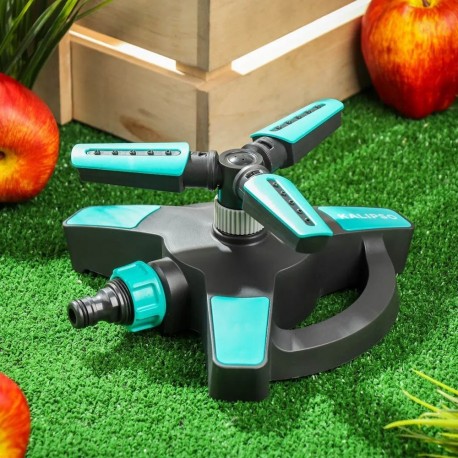 Разбрызгиватель трехлистовой, вращающийся для полива газона-6