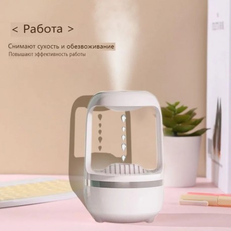 Антигравитационный Увлажнитель Воздуха DAOXIN КАПЛИ ВОДЫ паровой 500 мл  оптом-8