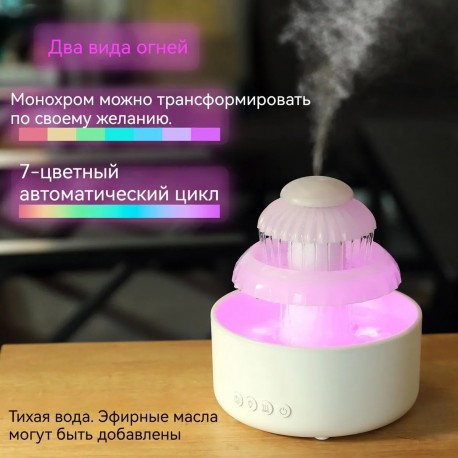 Увлажнитель воздуха, ароматический диффузор Фонтан, 600 мл  оптом-9