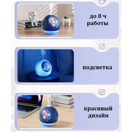Ночник-увлажнитель воздуха Космическая капсула 110 мл  оптом-9