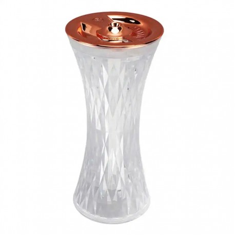 Мини-увлажнитель воздуха ХРУСТАЛЬНАЯ ВАЗА для бара с распылителем эфирного масла USB-зарядка 270 мл  оптом-3