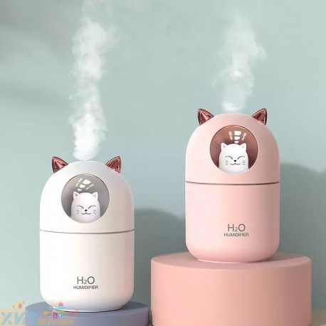 Мини увлажнитель воздуха и ночник HUMIDIFIER - Кот  оптом-6