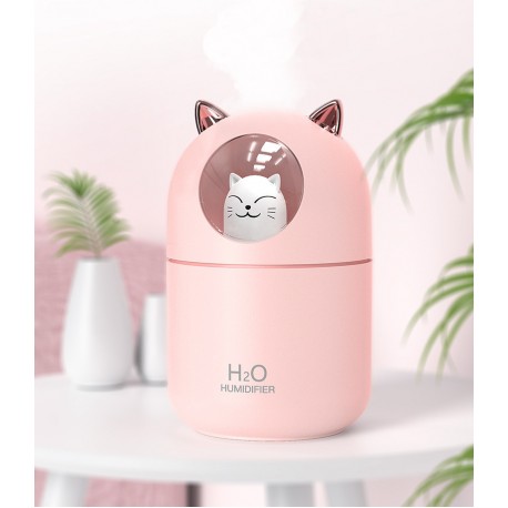Мини увлажнитель воздуха и ночник HUMIDIFIER - Кот  оптом-3
