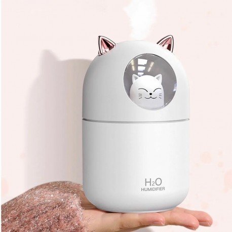Мини увлажнитель воздуха и ночник HUMIDIFIER - Кот  оптом-2
