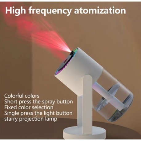 Портативный поворотный мини увлажнитель воздуха с LED подсветкой Humidifier  оптом-5