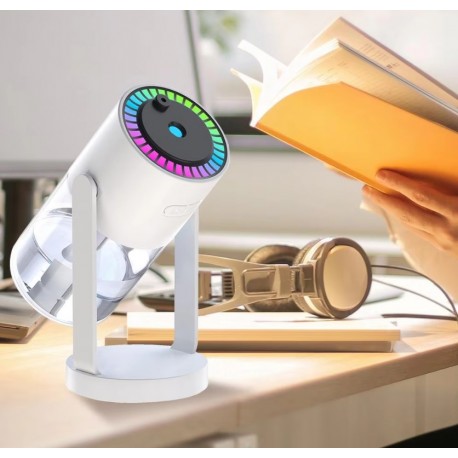 Портативный поворотный мини увлажнитель воздуха с LED подсветкой Humidifier  оптом-4