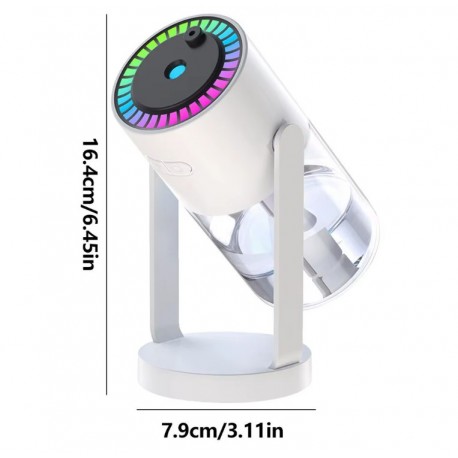 Портативный поворотный мини увлажнитель воздуха с LED подсветкой Humidifier  оптом-7
