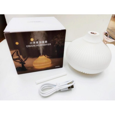 Ночник-увлажнитель воздуха паровой в форме луковицы 300 мл  оптом-3