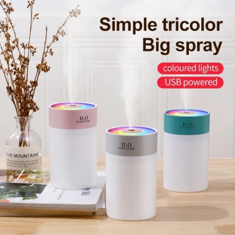 Портативный ультразвуковой увлажнитель-ароматизатор воздуха, 260 мл с 3 режимами тумана  оптом-10