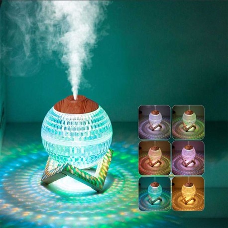 Увлажнитель воздуха Хрустальный Шар на деревянной подставке 350 мл  оптом-4