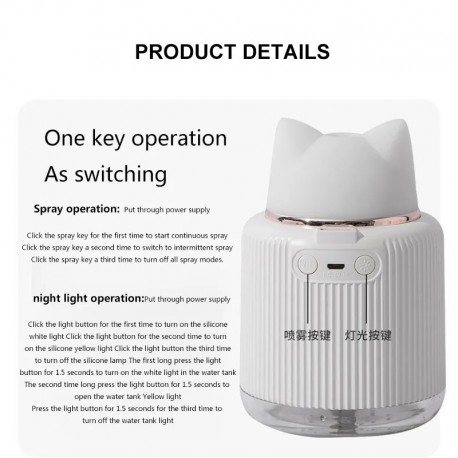 Увлажнитель Воздуха PET LAMP КОТИК 300 мл  оптом-3