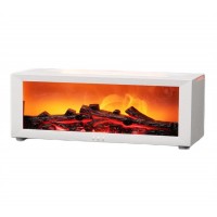 Увлажнитель воздуха 3D аромадиффузор с эффектом пламени камина, с пультом ДУ