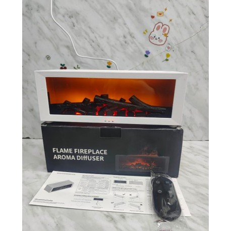 Увлажнитель воздуха 3D аромадиффузор с эффектом пламени камина, с пультом ДУ-11