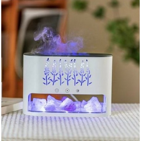 Увлажнитель воздуха аромадиффузор Лаванда с подсветкой и с гималайской солью-2