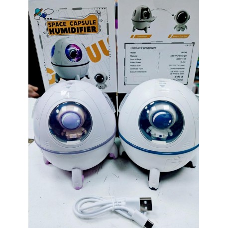 Увлажнитель воздуха ультразвуковой MJ046 SPACE CAPSULE HUMIDIFIER Астронавт  оптом-6