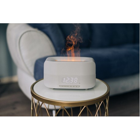 Увлажнитель воздуха Живое Пламя многофункциональный ультразвуковой 400 мл с часами  оптом-5