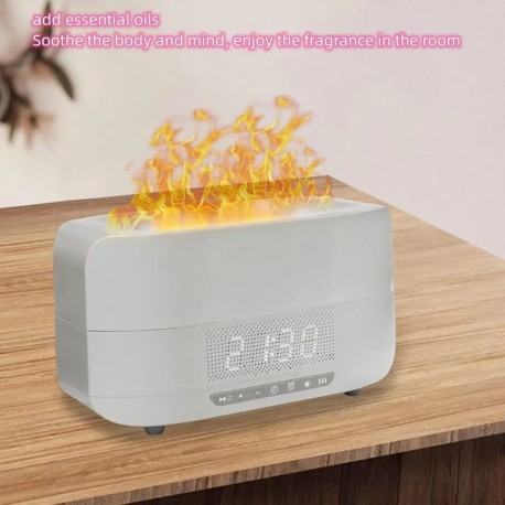 Увлажнитель воздуха Живое Пламя многофункциональный ультразвуковой 400 мл с часами  оптом-4