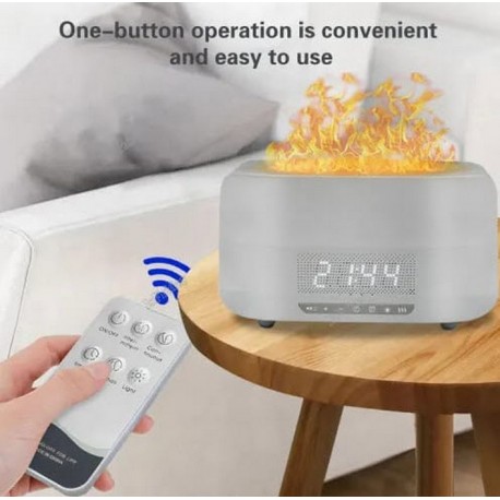 Увлажнитель воздуха Живое Пламя многофункциональный ультразвуковой 400 мл с часами  оптом-10