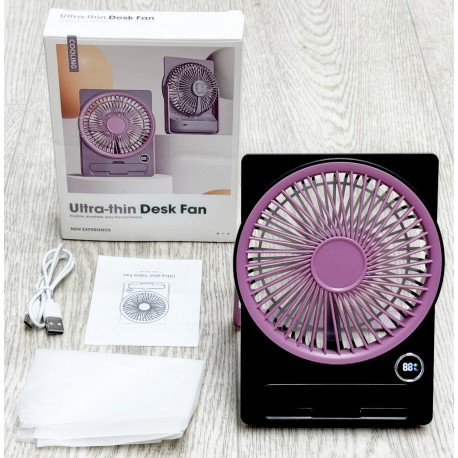 Вентилятор Ultra-thin Desk Fan с электронным дисплеем-2