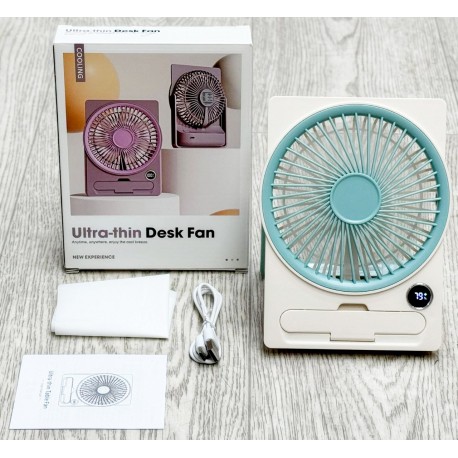 Вентилятор Ultra-thin Desk Fan с электронным дисплеем-3