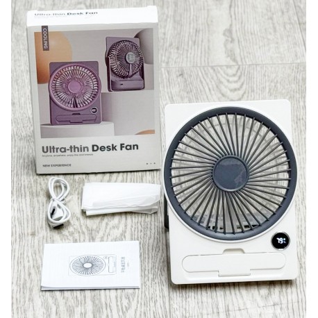 Вентилятор Ultra-thin Desk Fan с электронным дисплеем-4