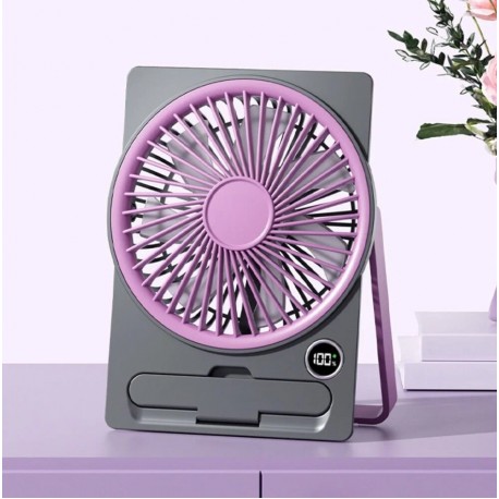 Вентилятор Ultra-thin Desk Fan с электронным дисплеем-5