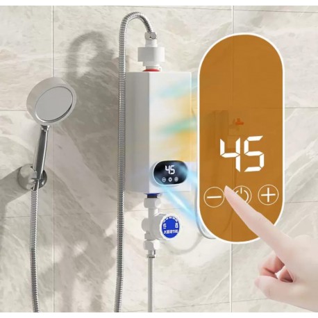 Мгновенный водонагреватель RYK-008 5500Вт/220В для душа и ванной комнаты-7