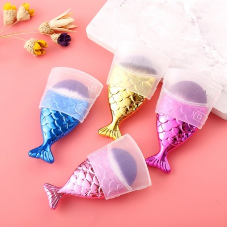 Широкая кисть для макияжа Рыбка  оптом-11