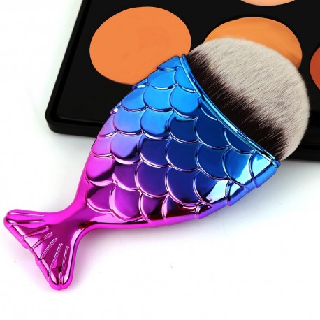 Широкая кисть для макияжа Рыбка  оптом-8
