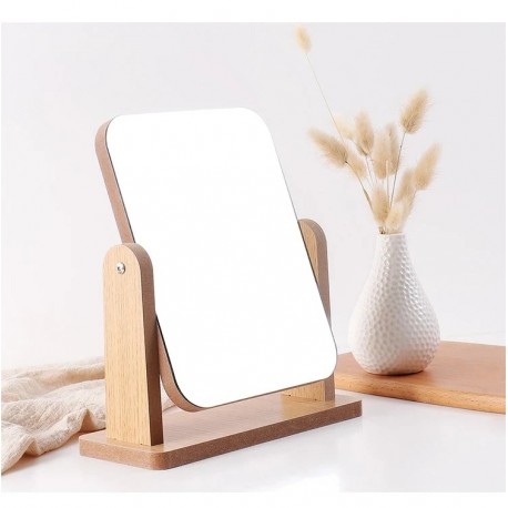 Косметическое настольное зеркало вращающееся на 360 градусов 17 х 22 см  оптом-4