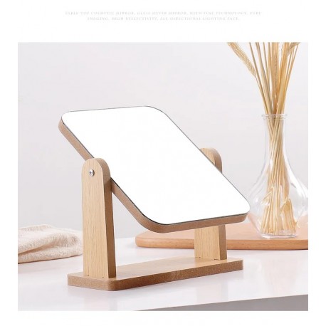 Косметическое настольное зеркало вращающееся на 360 градусов 17 х 22 см  оптом-7