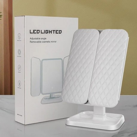 Светодиодное косметическое зеркало для макияжа 26 х 34 см  оптом-2