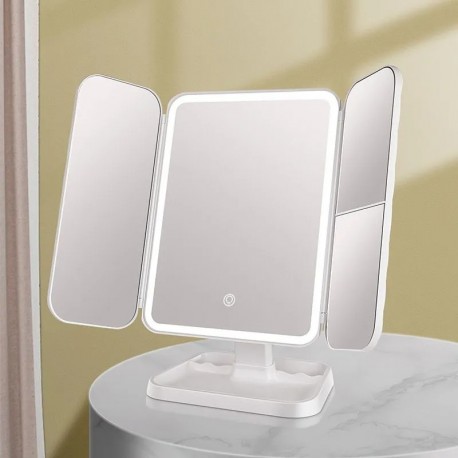 Светодиодное косметическое зеркало для макияжа 26 х 34 см  оптом-6