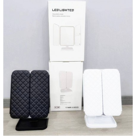 Светодиодное косметическое зеркало для макияжа 26 х 34 см  оптом-7