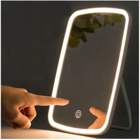 Зеркало для макияжа со светодиодной подсветкой и сенсорным экраном Tri-color LED Makeup Mirror  оптом-3