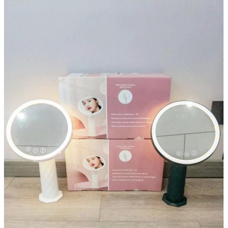 Зеркало настольное косметическое круглое с LED  подсветкой  оптом-4