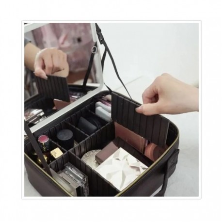 Косметичка-органайзер с зеркалом на аккумуляторе 2000 мАч  оптом-4