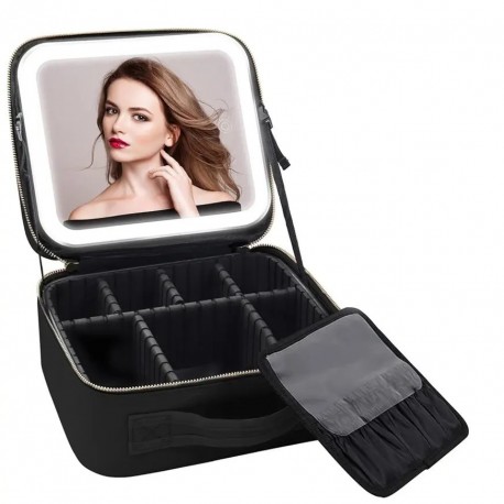 Косметичка-органайзер с зеркалом на аккумуляторе 2000 мАч  оптом