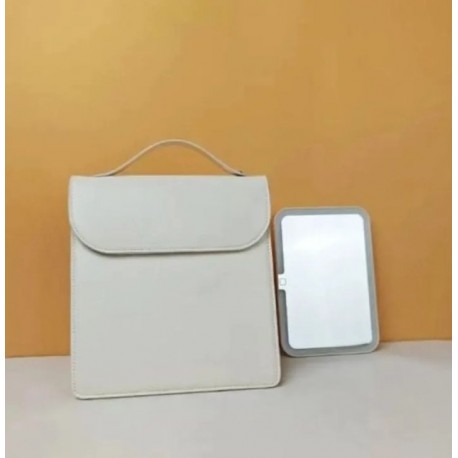 Сумка-Зеркало для макияжа сенсорное, косметическое, с подсветкой  оптом-4