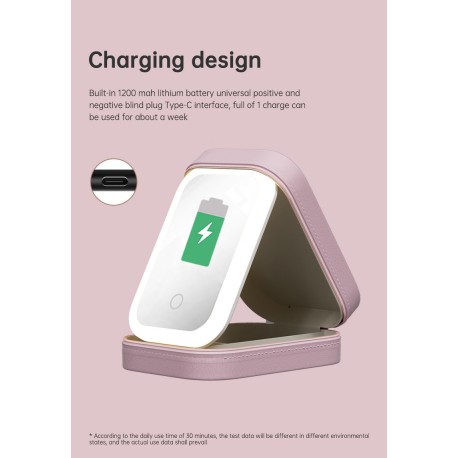 Органайзер для декоративной косметики с LED зеркалом  оптом-15