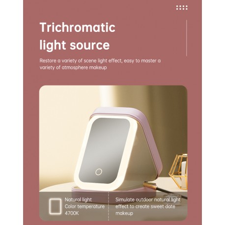 Органайзер для декоративной косметики с LED зеркалом  оптом-11