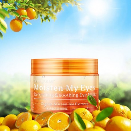 Патчи BioAqua Moisten My Eyes Orange & Green Tea Extracts 36 шт  оптом-1