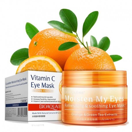 Патчи BioAqua Moisten My Eyes Orange & Green Tea Extracts 36 шт  оптом